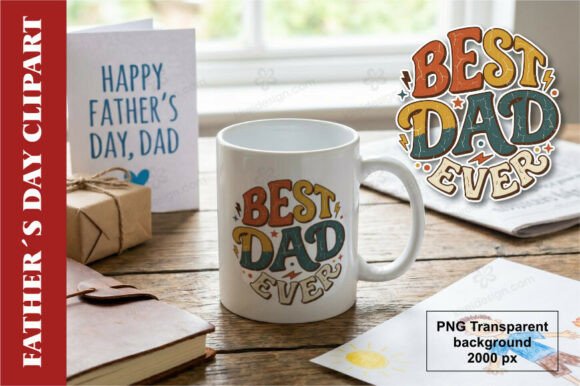 Best Dad Ever PNG Clipart Sublimation: Elevating Father’s Day Crafts with Professional Quality