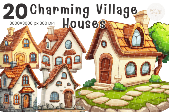 Bringing Charming Village Houses to Life in Your Creative Projects