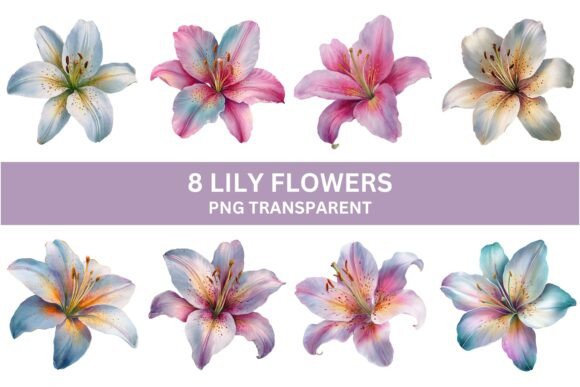 Elevate Designs with Watercolor Lilies