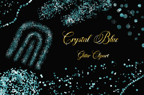 Evaluating Crystal Blue Glitter Clipart for Professional and Creative Design Projects