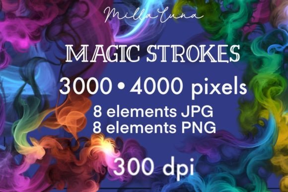 Evaluating Smoke Vibrant Colors Rainbow PNG JPG Art for Professional and Personal Design Projects