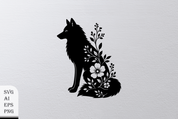 Floral Wolf Silhouette: A Designer’s Guide