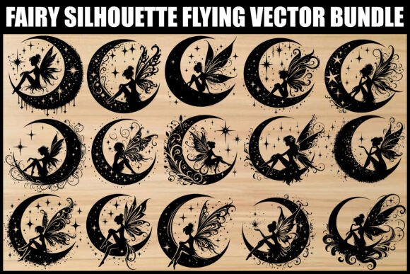 Moon Fairy Silhouette SVG Bundle Guide