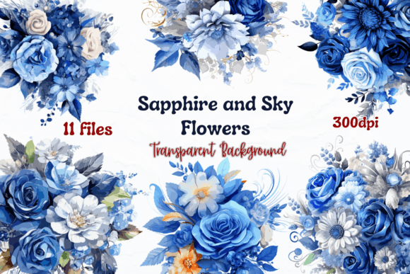 Sapphire and Sky Flowers: Design Inspiration