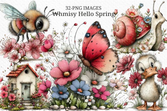 Whimsy Hello Spring Clipart PNG: A Designer’s Guide